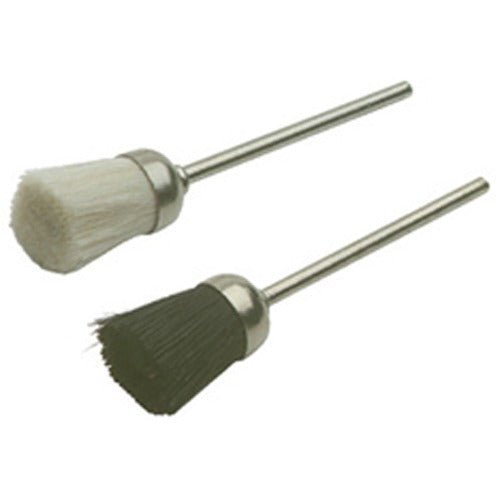 Black Stiff 1/2" Bristle Cup Brushes, 12/pk