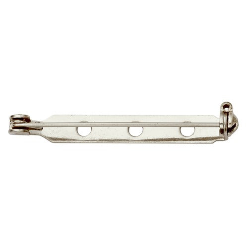Base Metal White Nickel Brooch Assemble