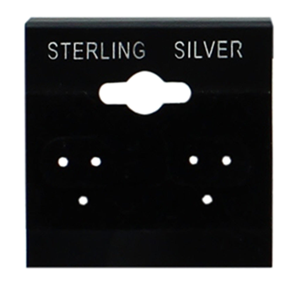 Flocked Hanging Display Cards for Stud Earrings (Pk/100), 1.5" L x 1.5" W