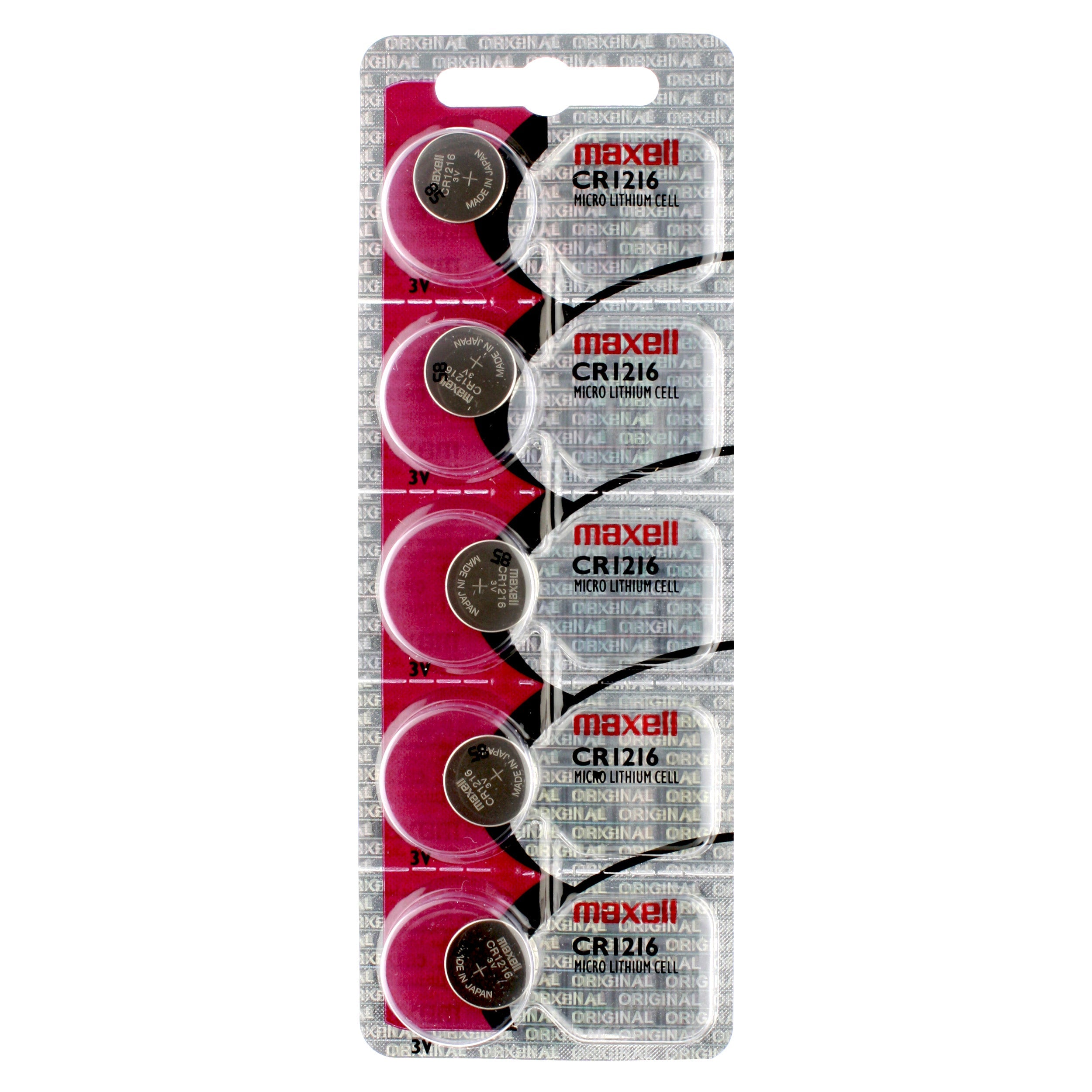 Maxell 1216 (CR1216) Battery, Pk/5