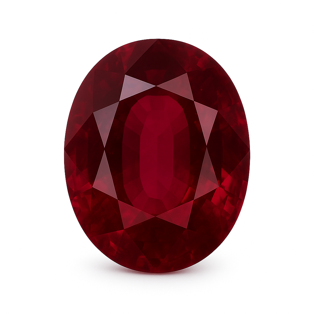 Lab-Created Rubies – Oval Cut
