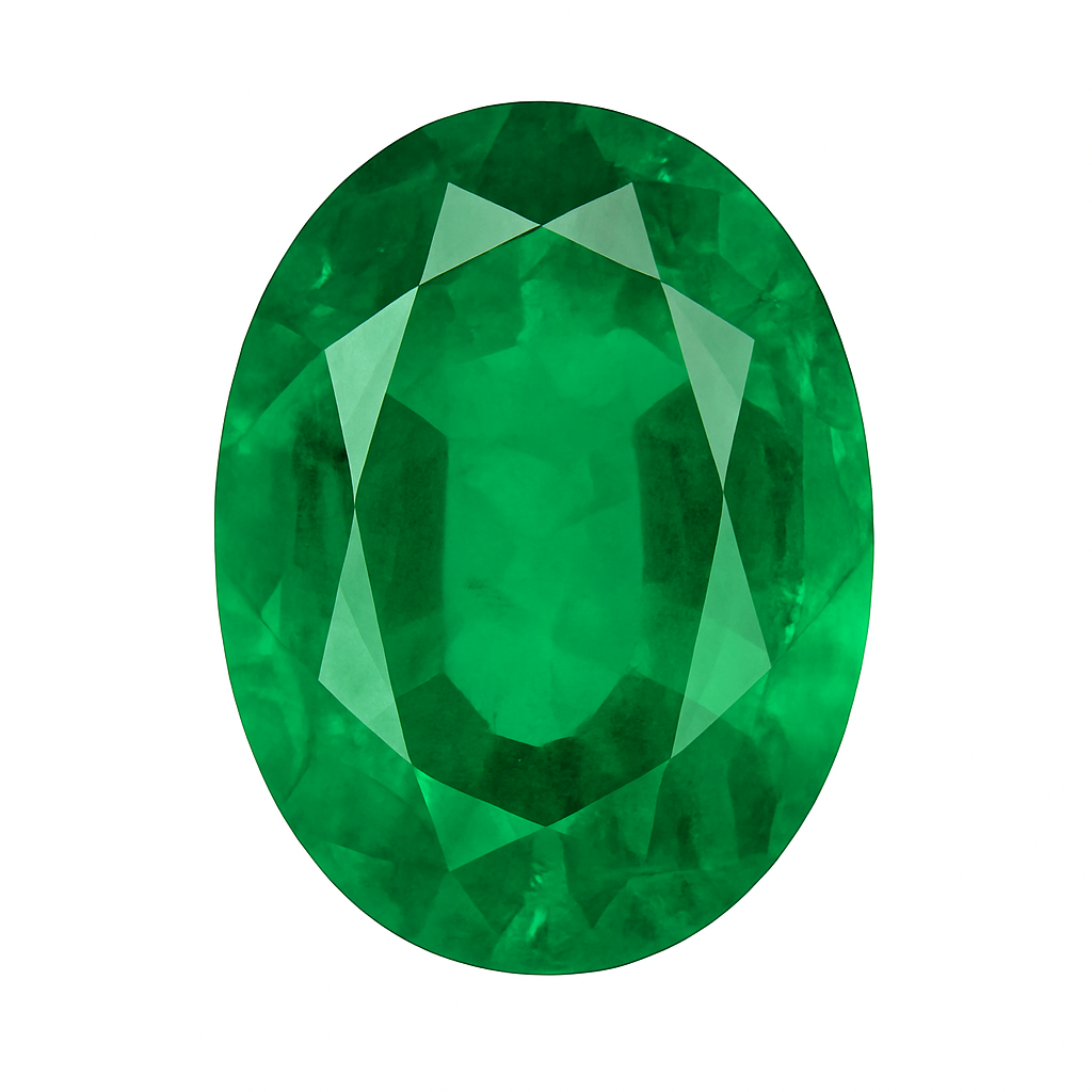 Lab-Created Emeralds – Oval Cut