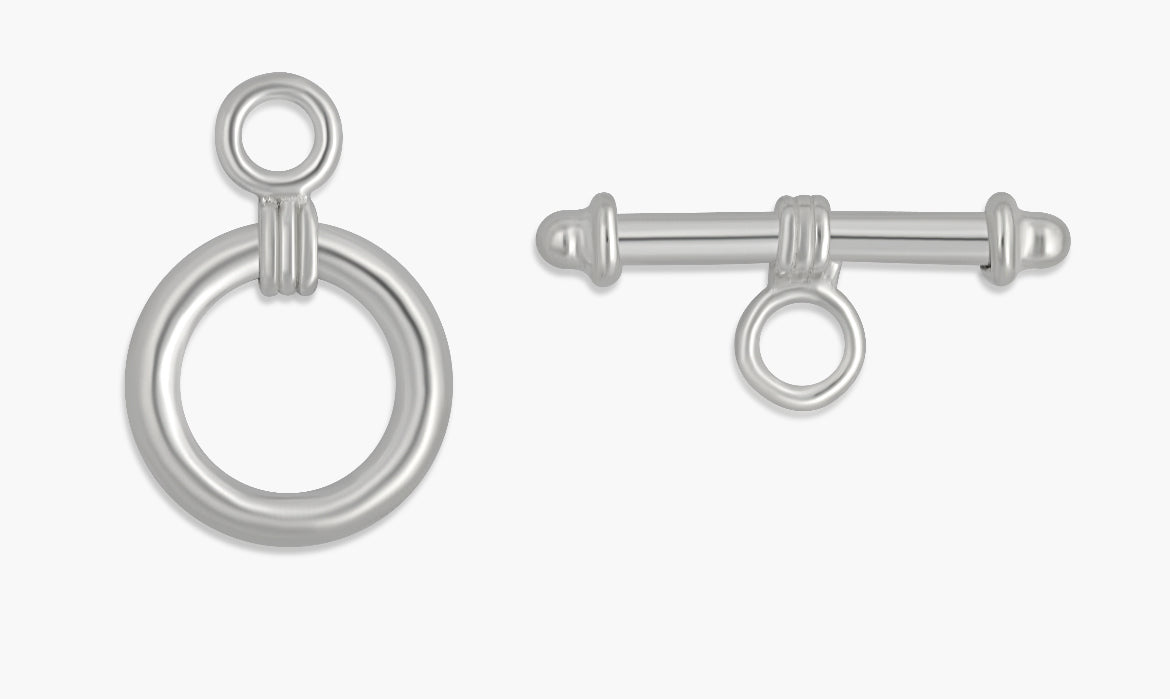 STERLING SILVER 13mm TOGGLE 13mm