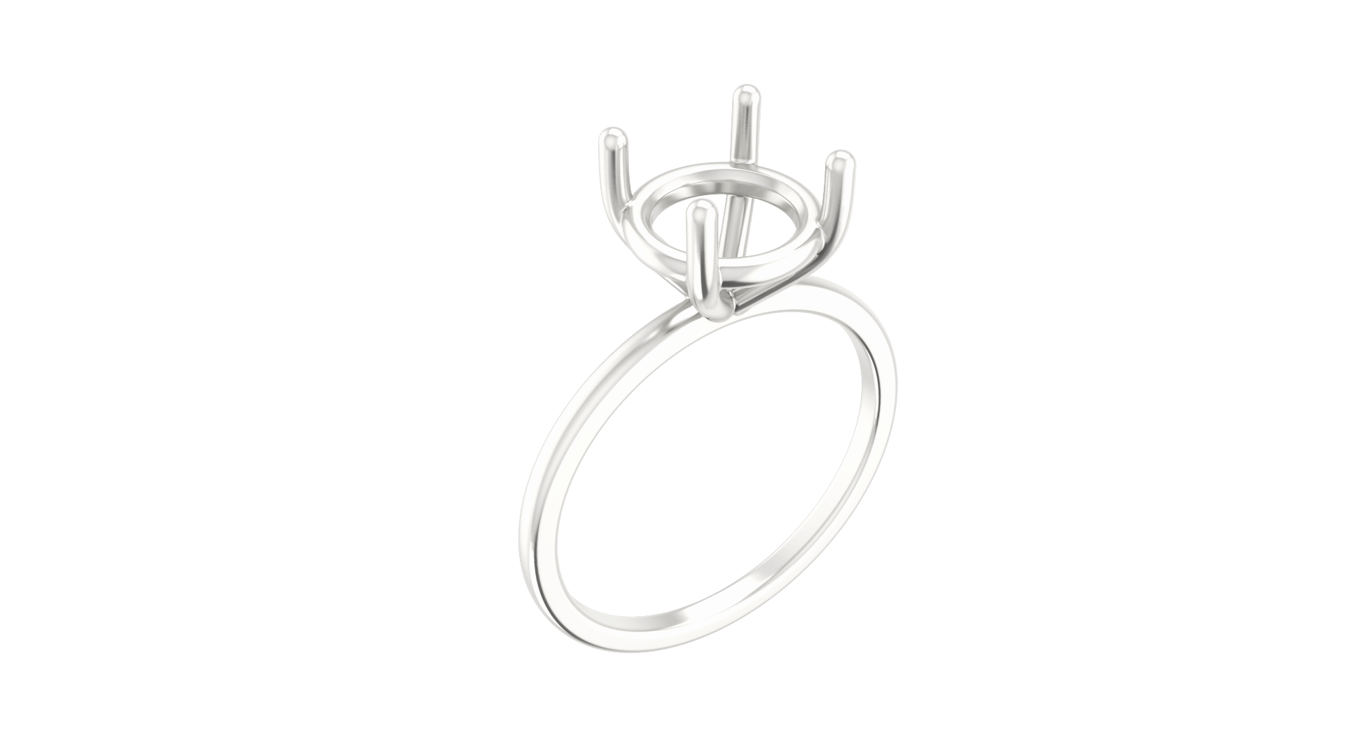 Solitaire Ring Mounting Round