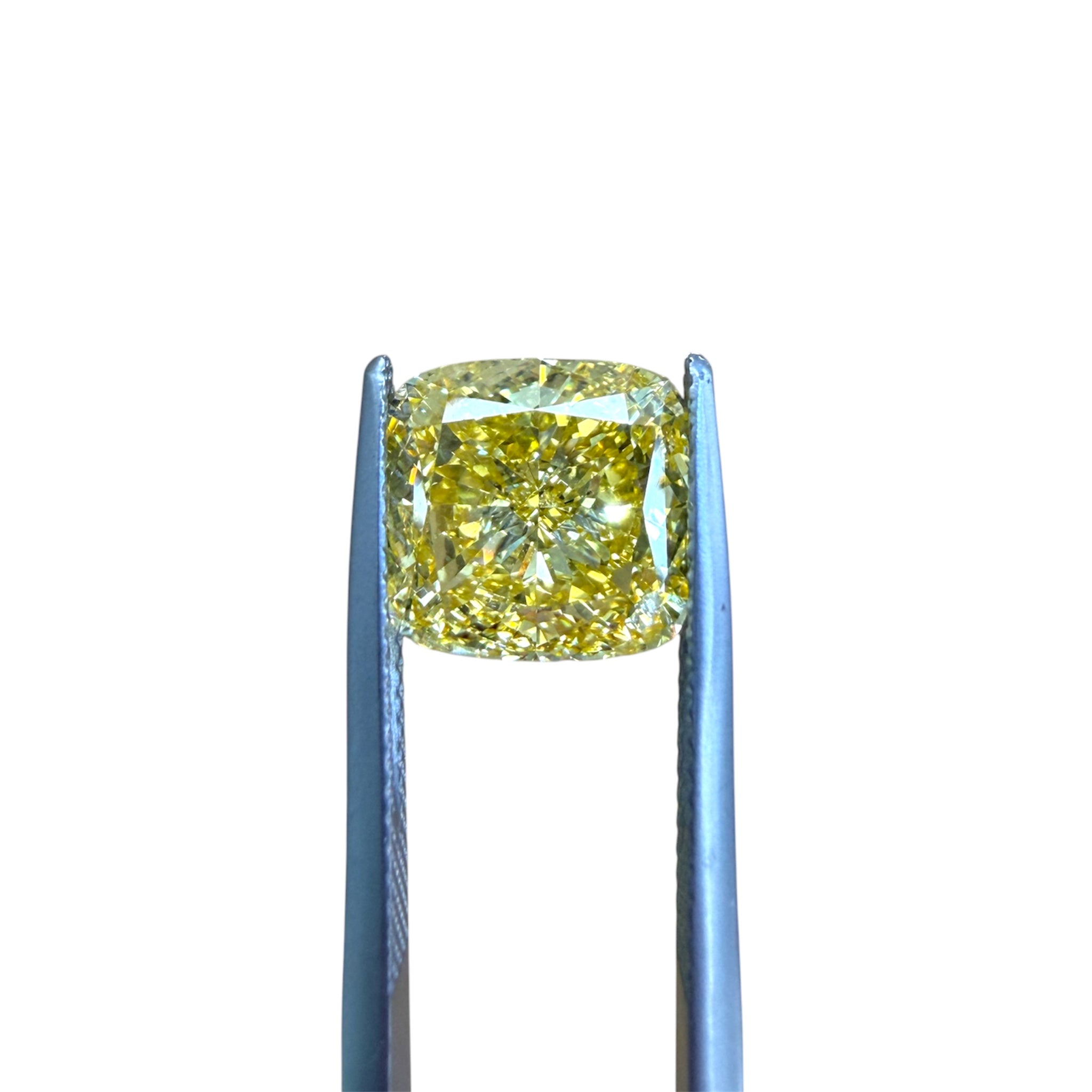 IGI Certified Yellow Cushion Lab Diamond