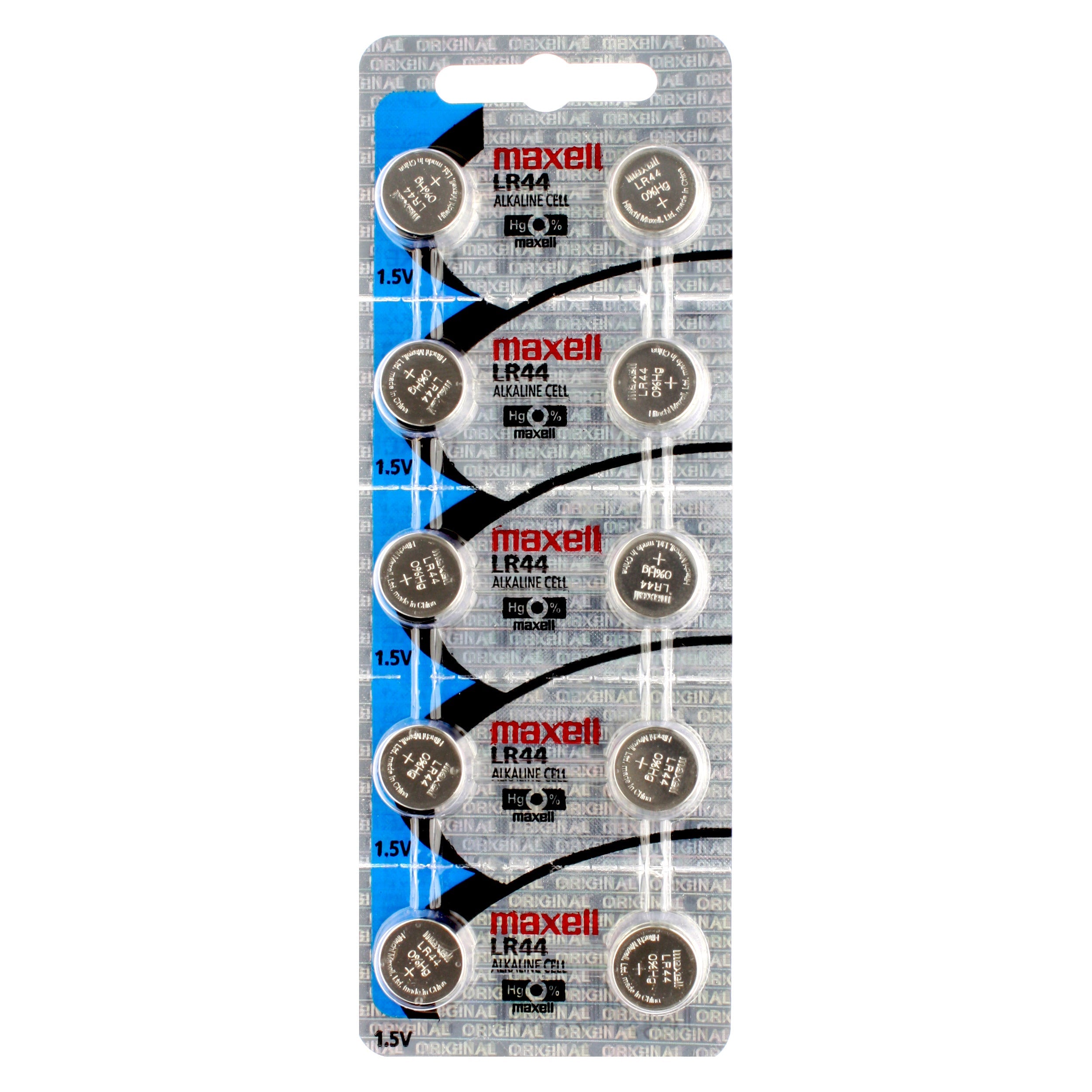 Maxell LR44 (LR44) Battery, Pk/10