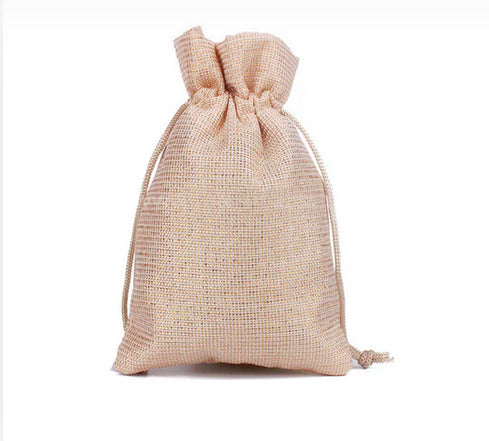 Metallic Blended Linen Pouch, PK/10