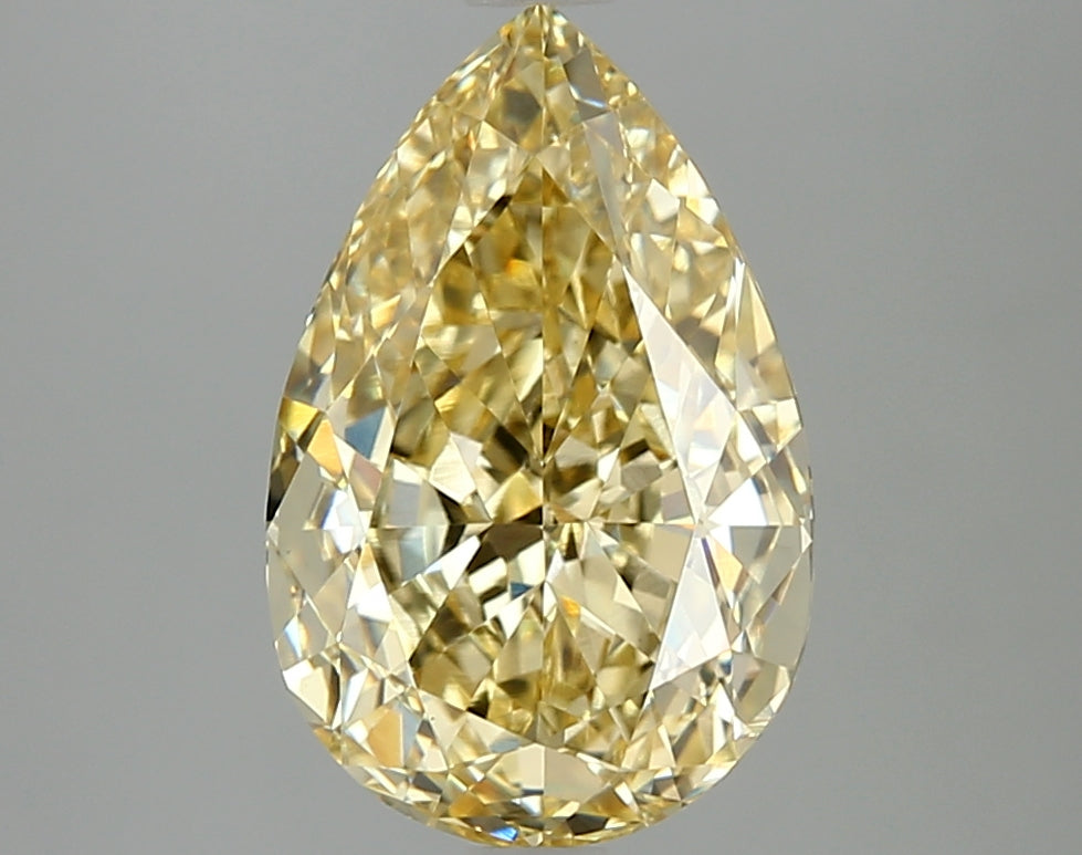 IGI Certified Yellow Pear Lab Diamond