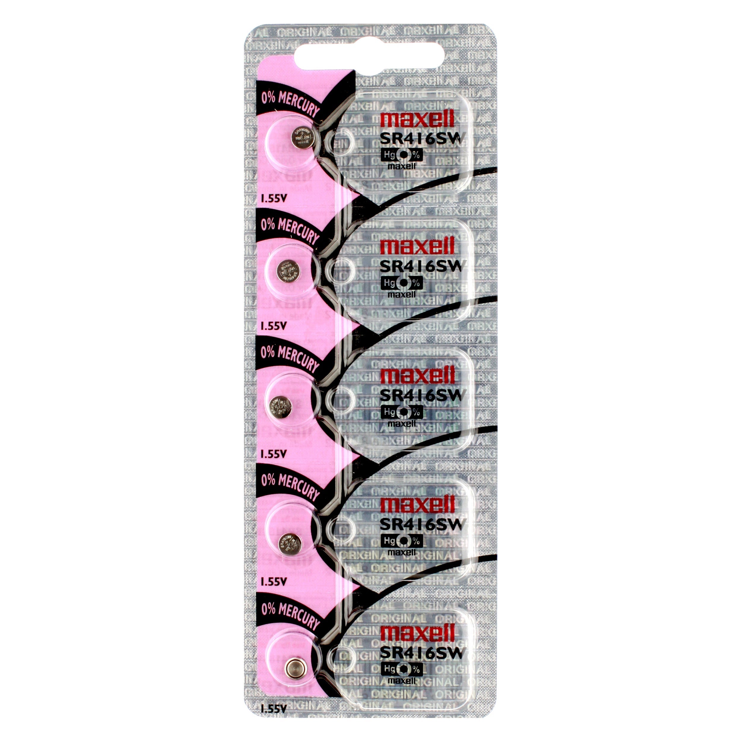 Maxell 337 (SR416SW) Battery, Pk/5
