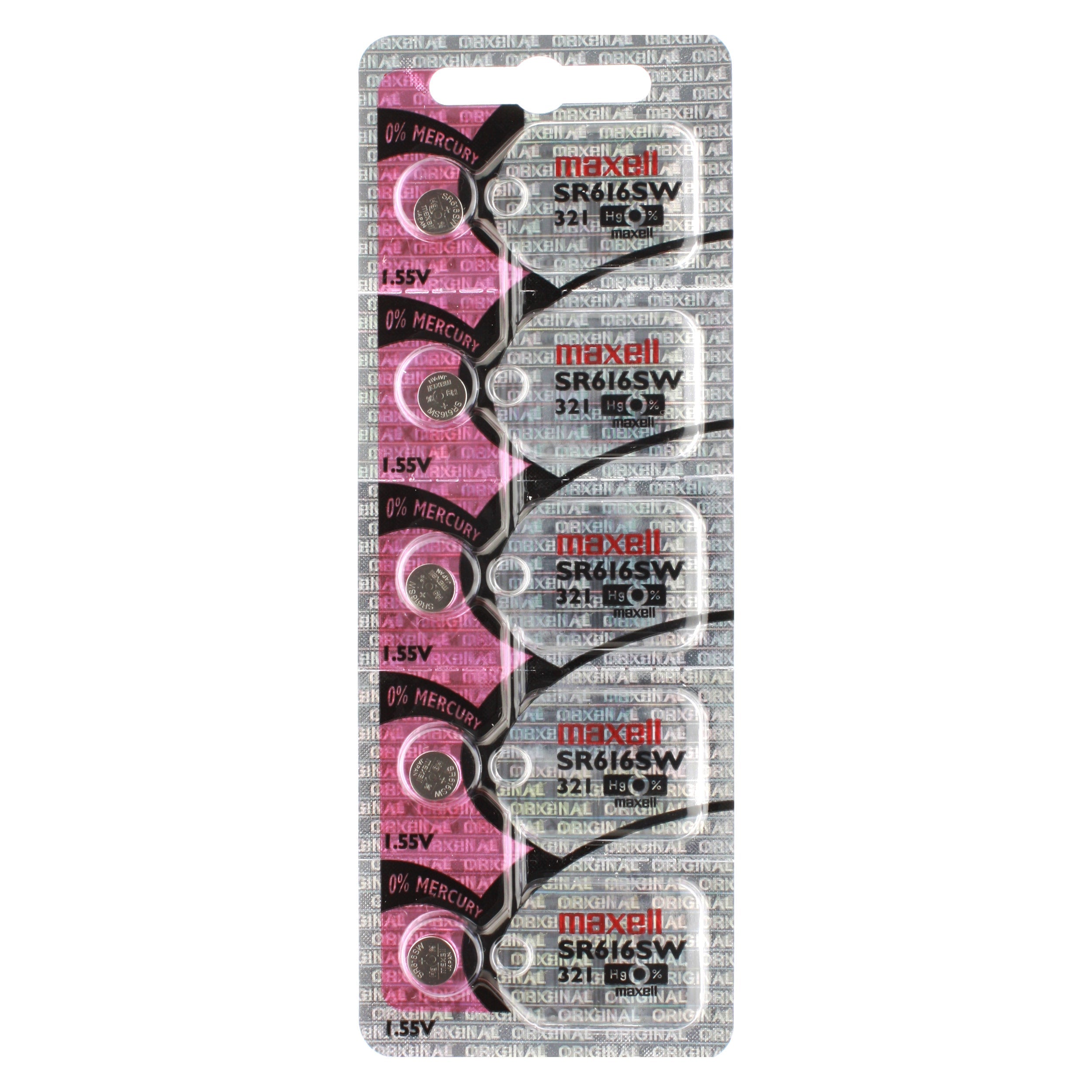Maxell 321 (SR616SW) Battery, Pk/5