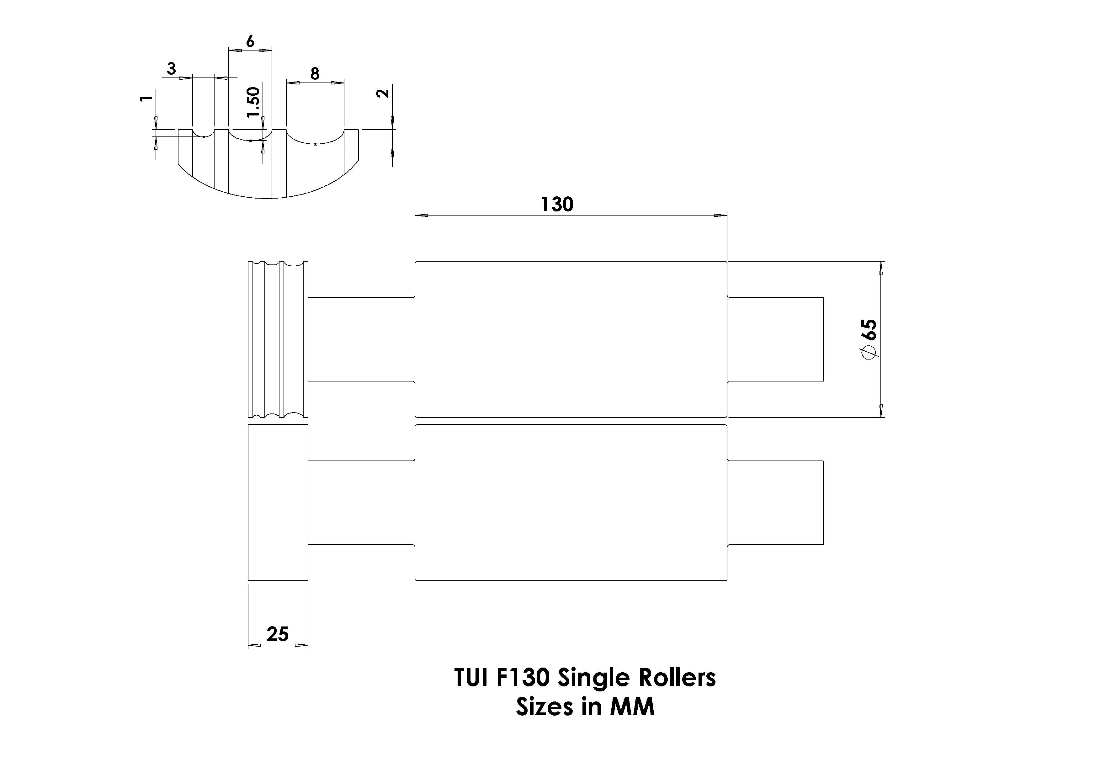 Durston TUI F130 Flat 130mm Power Rolling Mill