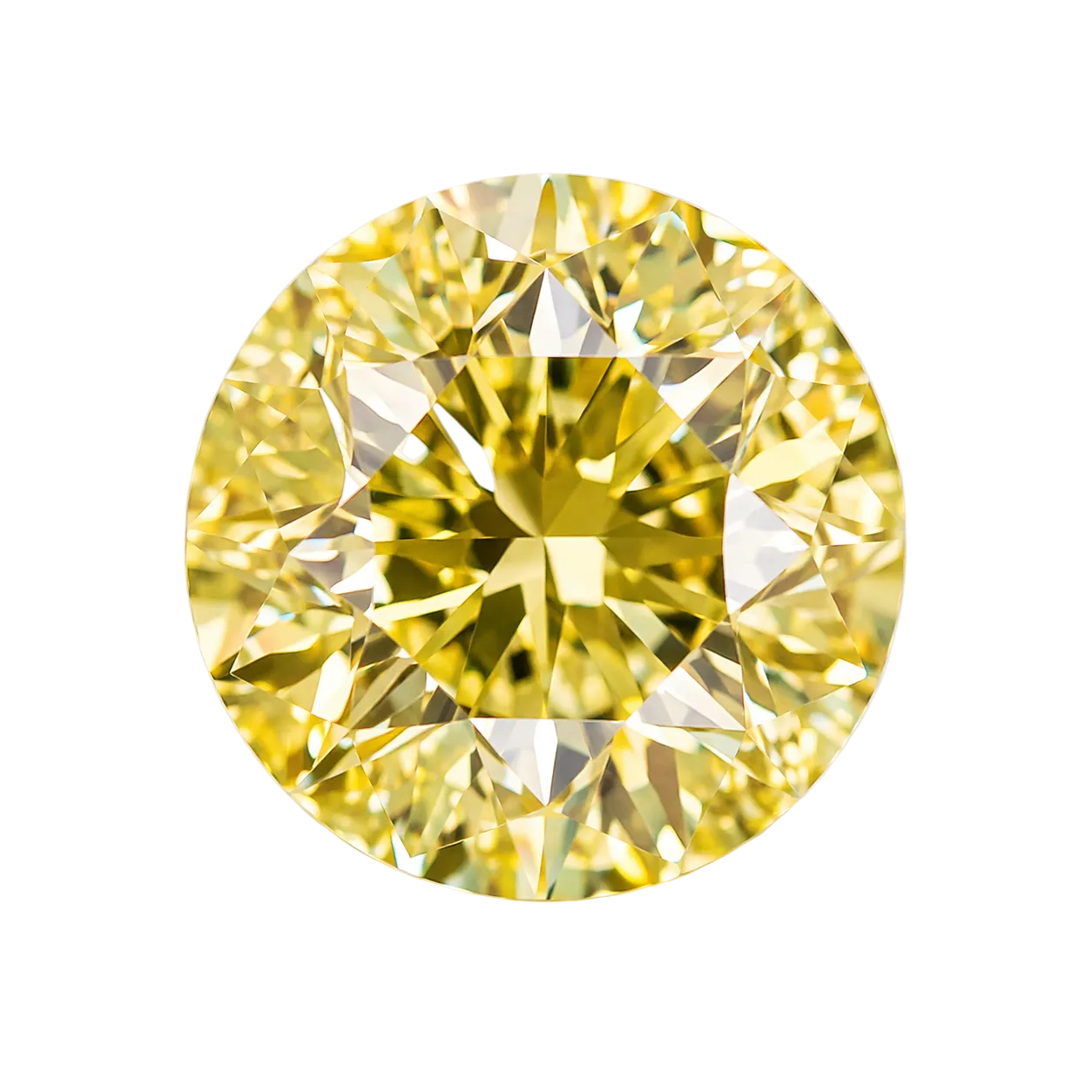 Round Yellow Lab Diamond