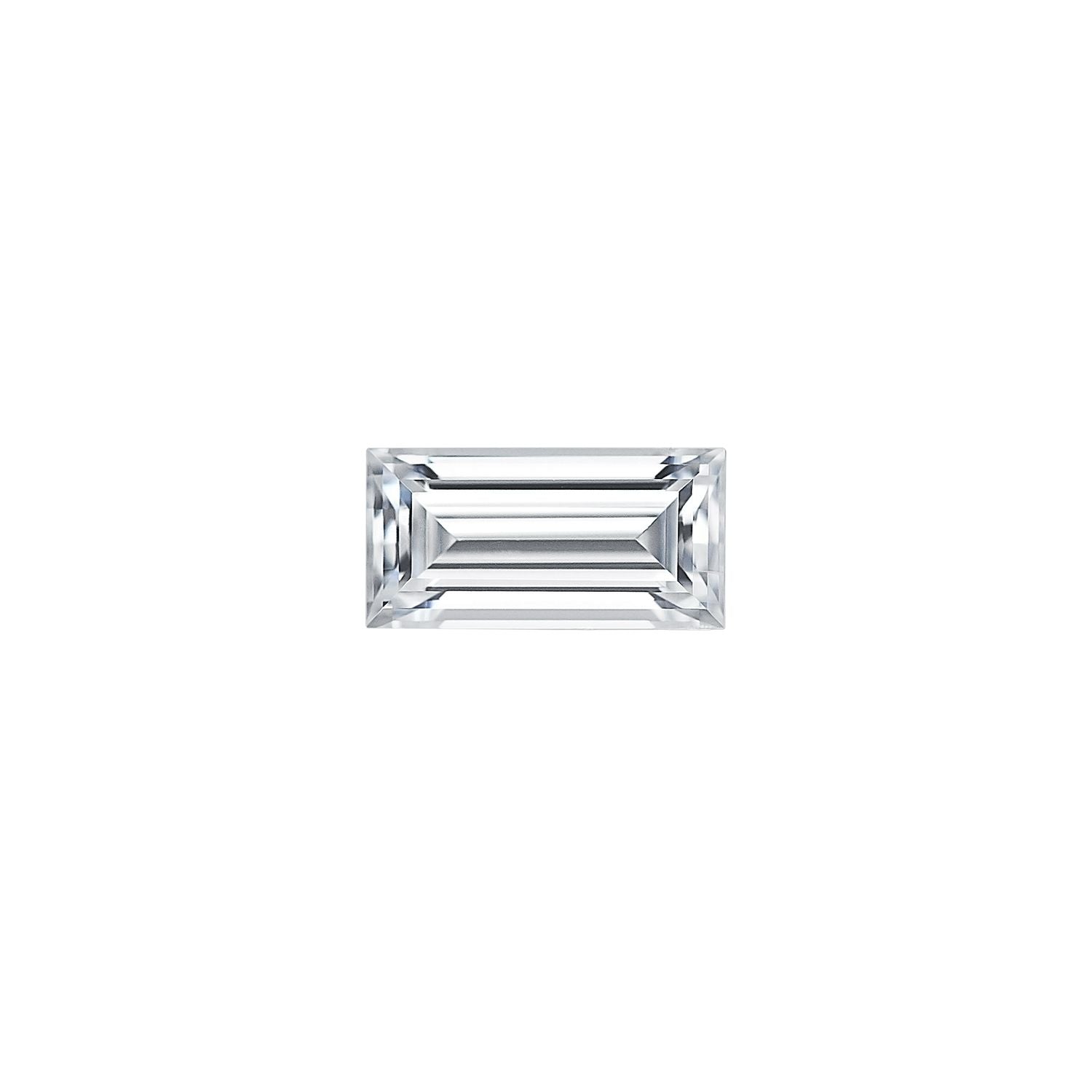 Charles & Colvard® GHI-Grade Baguette-Cut Moissanite, 4.0 x 2.0 MM