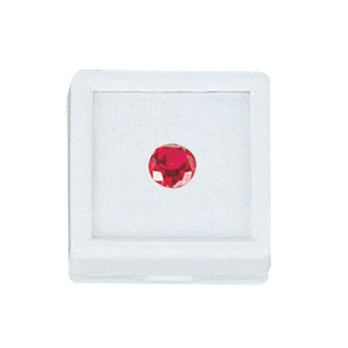 Square Glass-Top Gem Boxes w/Reversible Flat-Foam Inserts, Pk/12