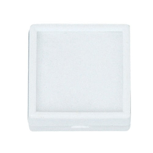 Square Glass-Top Gem Boxes w/Reversible Flat-Foam Inserts, Pk/12