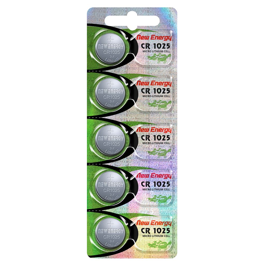 New Energy 1025 (CR1025) Battery, Pk/5