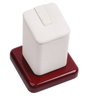 Single-Clip Square Ring Columns in Pearl & Mahogany, 1.75" L x 1.75" W