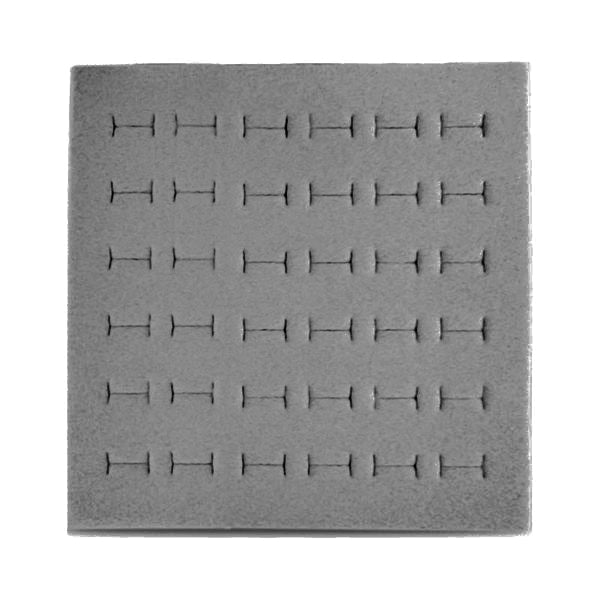 36-Slot Econo-Foam Ring Inserts for Full-Size Utility Trays, 7" L x 7.5" W
