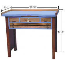 Laminated Top Jeweler's Work Bench