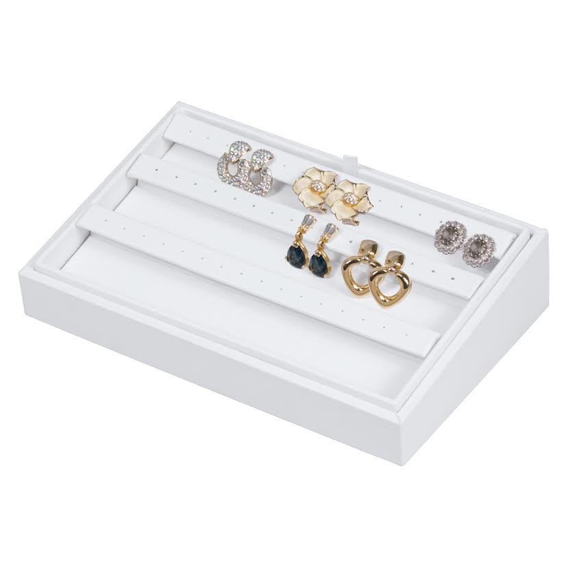 24-Pair Angled Drop Earring Display Trays, 9" L x 6" W