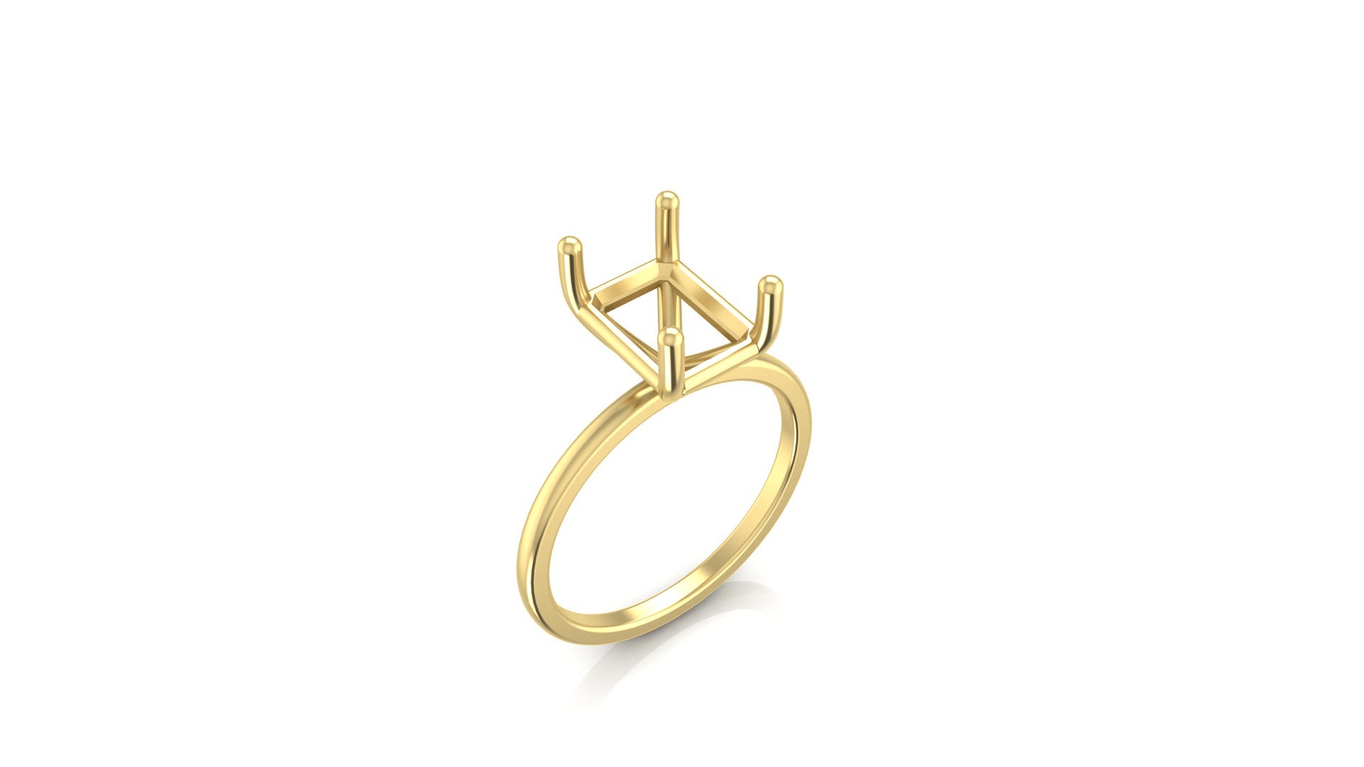 Solitaire Ring Mounting Emerald