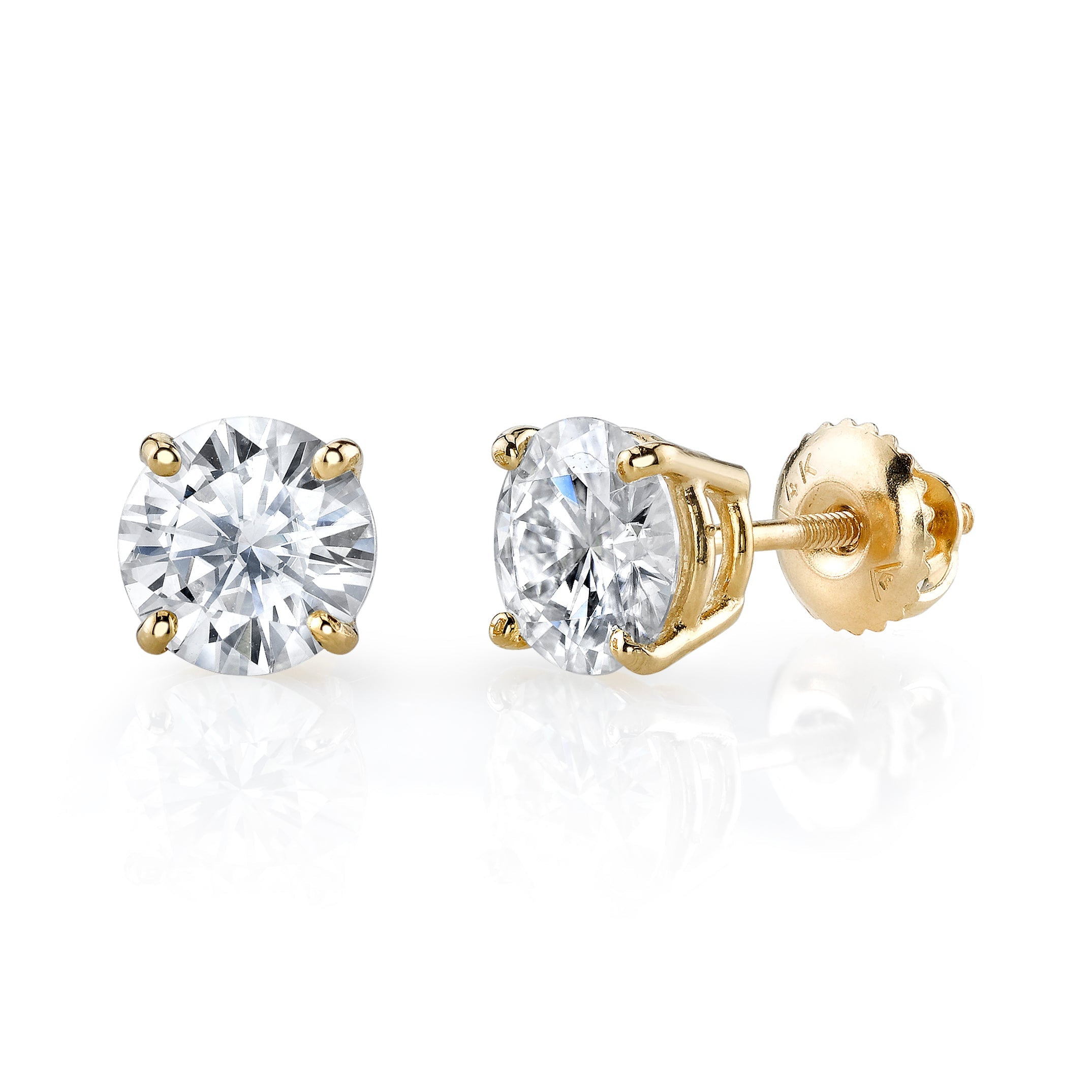 Lab-Created Diamond Stud Earrings