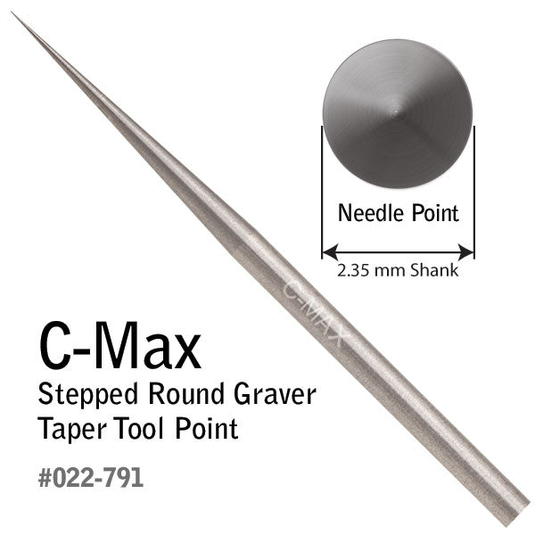 GRS 022-791 C-Max Round Step Graver Taper