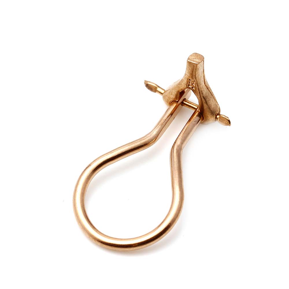 14K Rose Gold Large Omega Clip (Light)