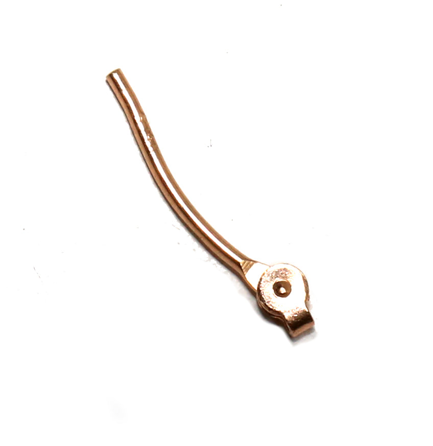 Hinged Hoop Earring Wire, 14k Rose Gold