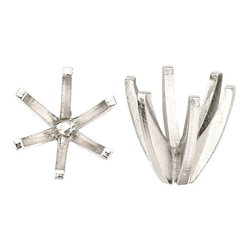 Platinum 6-Prong Round High Setting No Peg