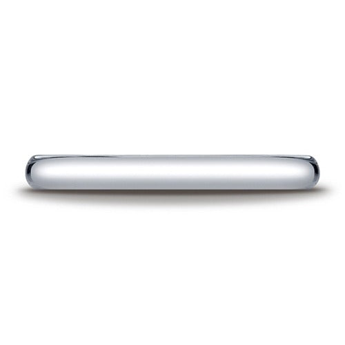 Platinum Half Round Band 2.5 mm