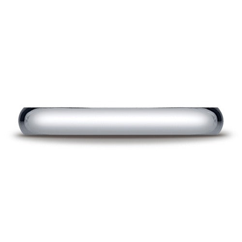 Platinum Half Round Band 3 mm