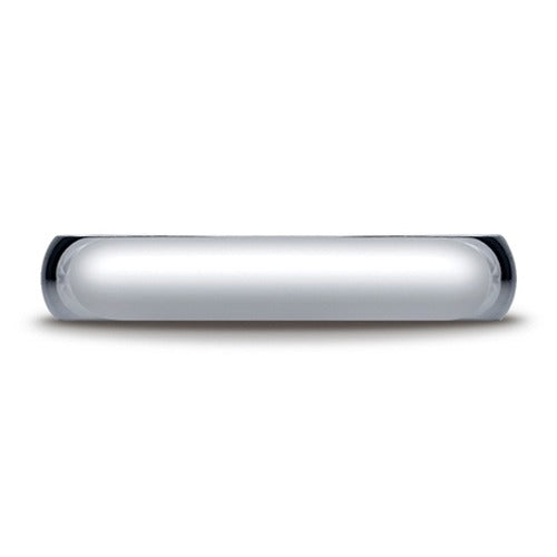 Platinum Half Round Band 4 mm