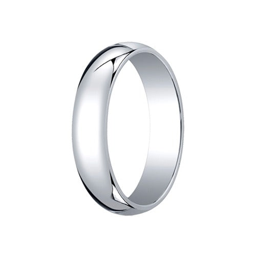 Platinum Half Round Band 5 mm