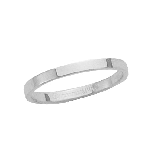 Platinum Flat Band 2 mm