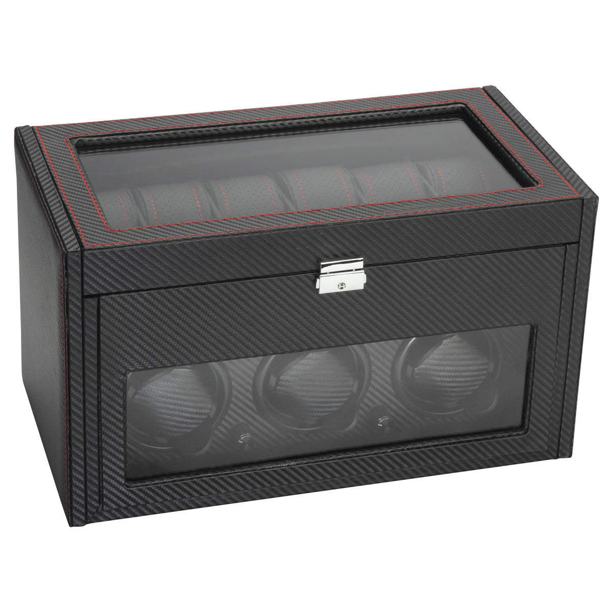 Diplomat "Modena" 3-Watch Winder in Carbon Fiber