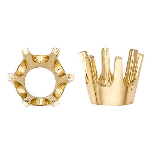 14k Yellow 6-Prong Low Base Setting