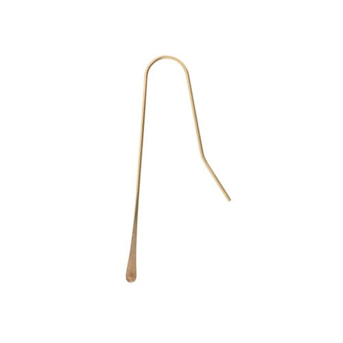 14k Yellow Shepard Hook, .025" wire