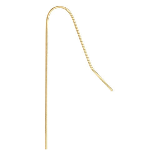 14k Yellow Shepard Hook, .027" wire