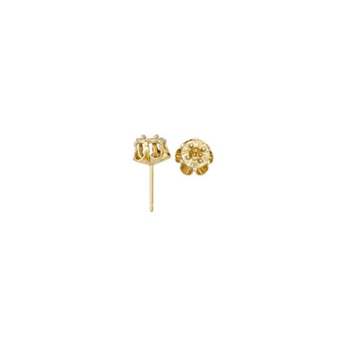 14k 2-Tone Buttercup Illusion Earring