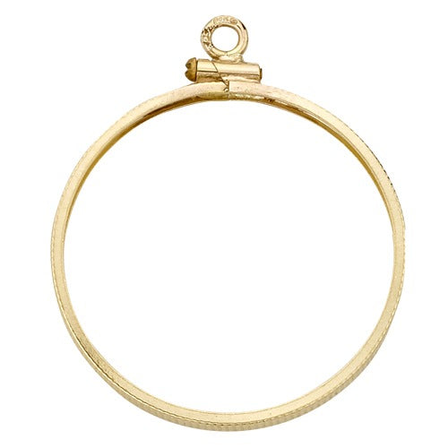 14k Yellow Coin Bezel w/ Coin Edges