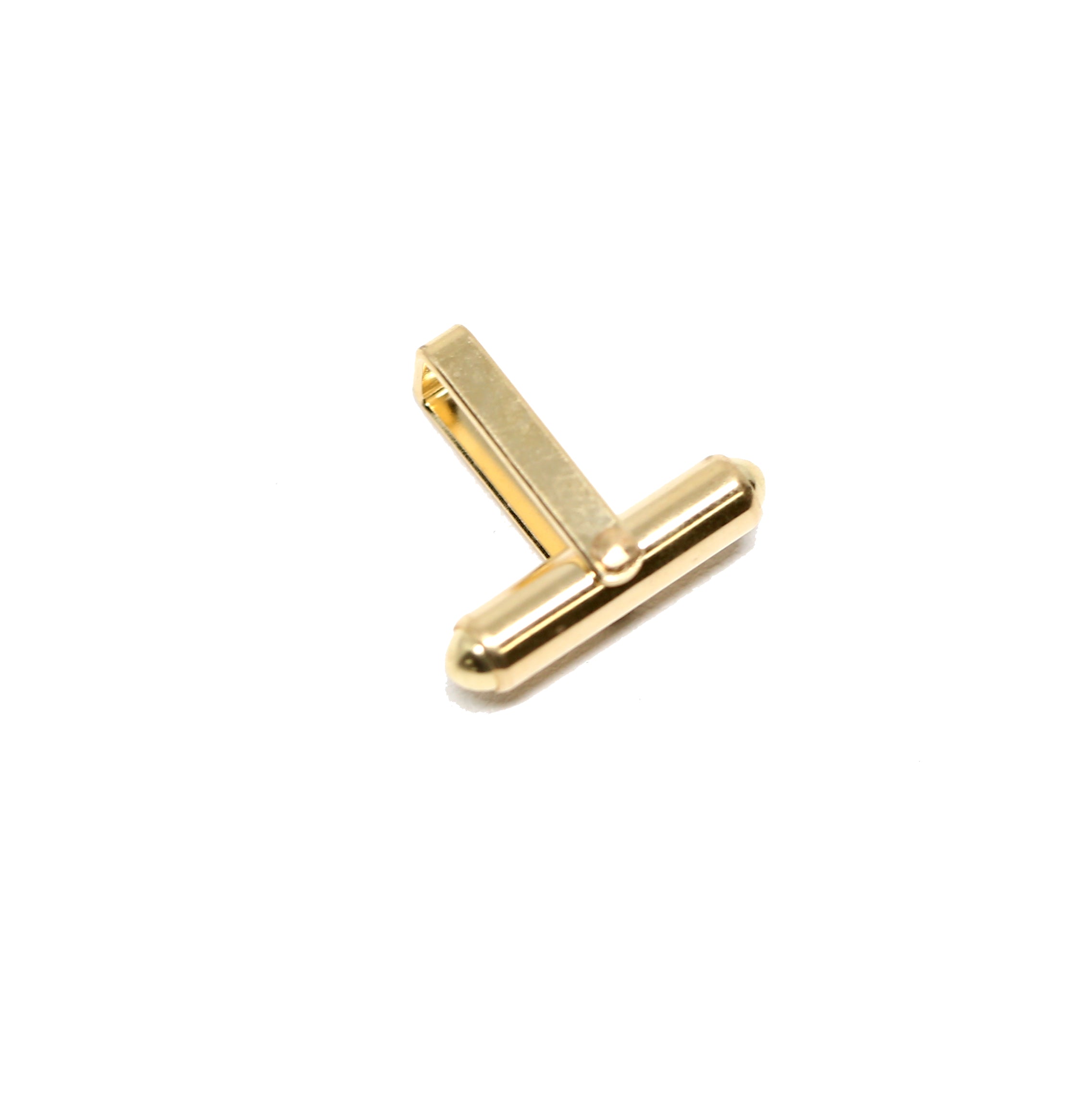 Round Cufflink Back, 14k Yellow Gold