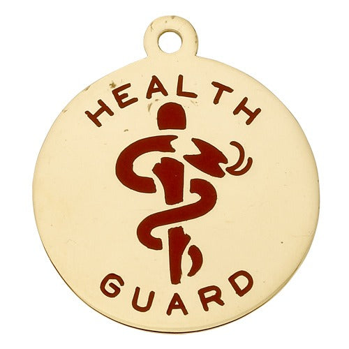 14k Yellow Health Guard, 28.50mm