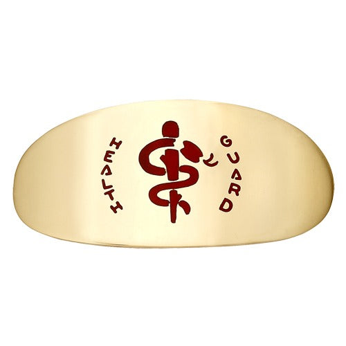 14k Yellow Health Guard - Oval