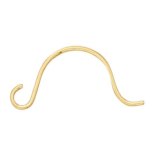 14k Yellow 13.8mm Curved, Hinged Hoopwire