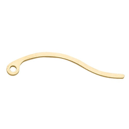 14k Yellow 15.75mm Gold Flat Stem