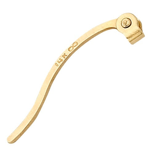 14k Yellow Hinged Flat Stem