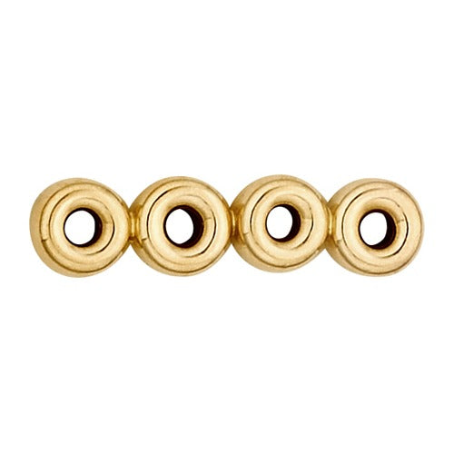 14k Yellow Roundel 4 Strand Spacer