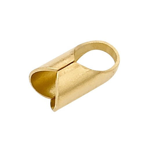 14K Yellow Tubular End Cap