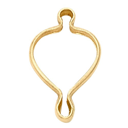 14k Yellow 2-Ring Heart Shape Wrap Tite